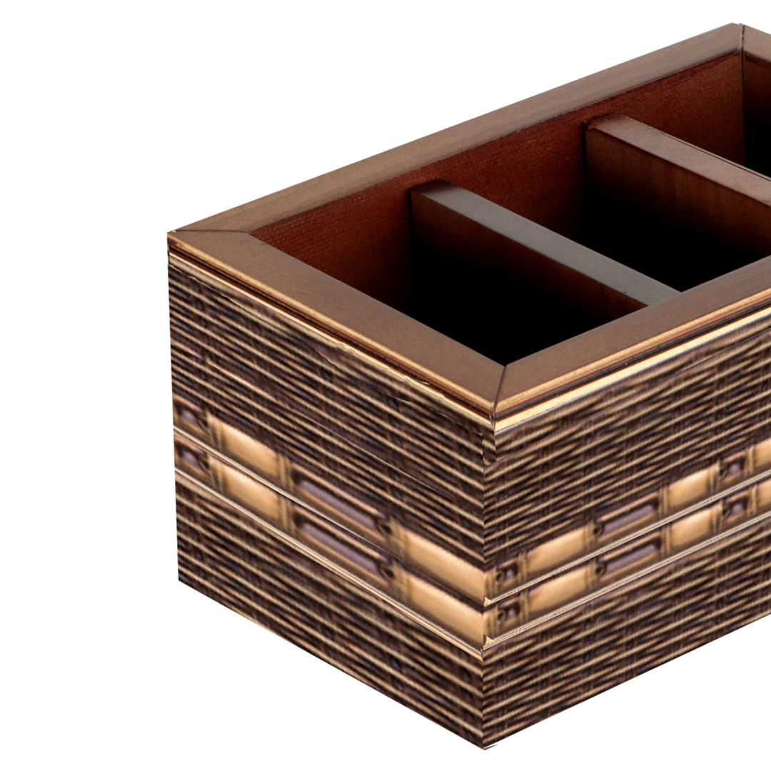 Fotografia para o produto Porta controle remoto de madeira L19xP12,5xA10cm