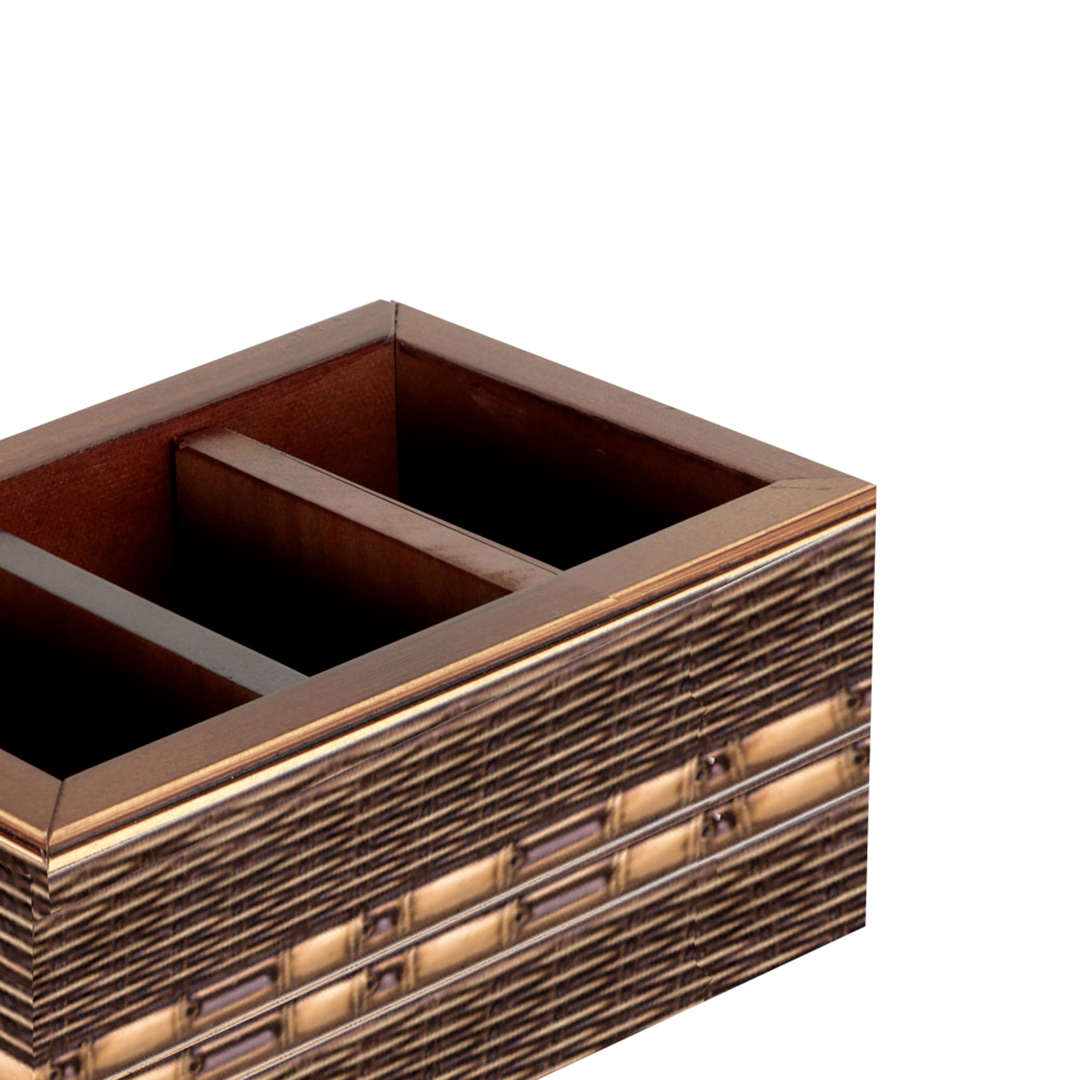 Fotografia para o produto Porta controle remoto de madeira L19xP12,5xA10cm