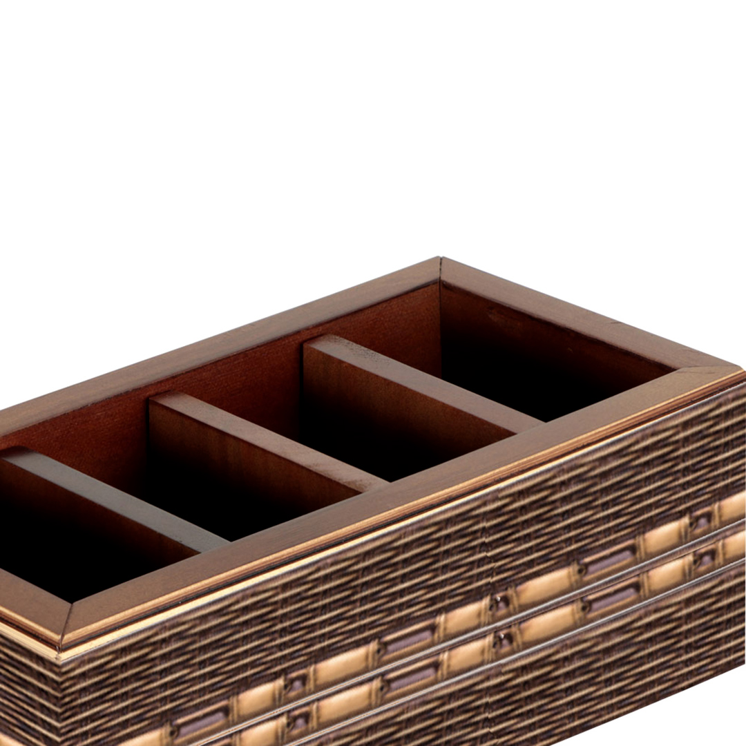 Fotografia para o produto Porta controle remoto de madeira L24,5xP12,5xA10cm