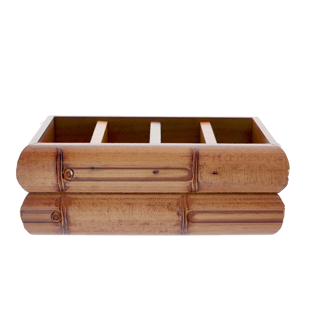 Fotografia para o produto Porta controle remoto de madeira L24.5xP12.5xA9cm