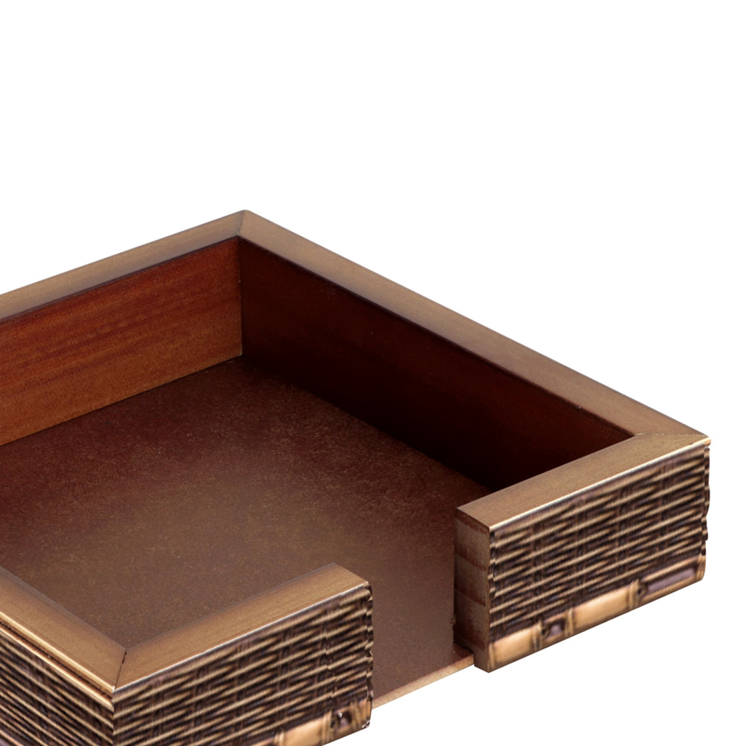 Fotografia para o produto Porta guardanapo quadrado de madeira L15,5xP15,5xA5cm