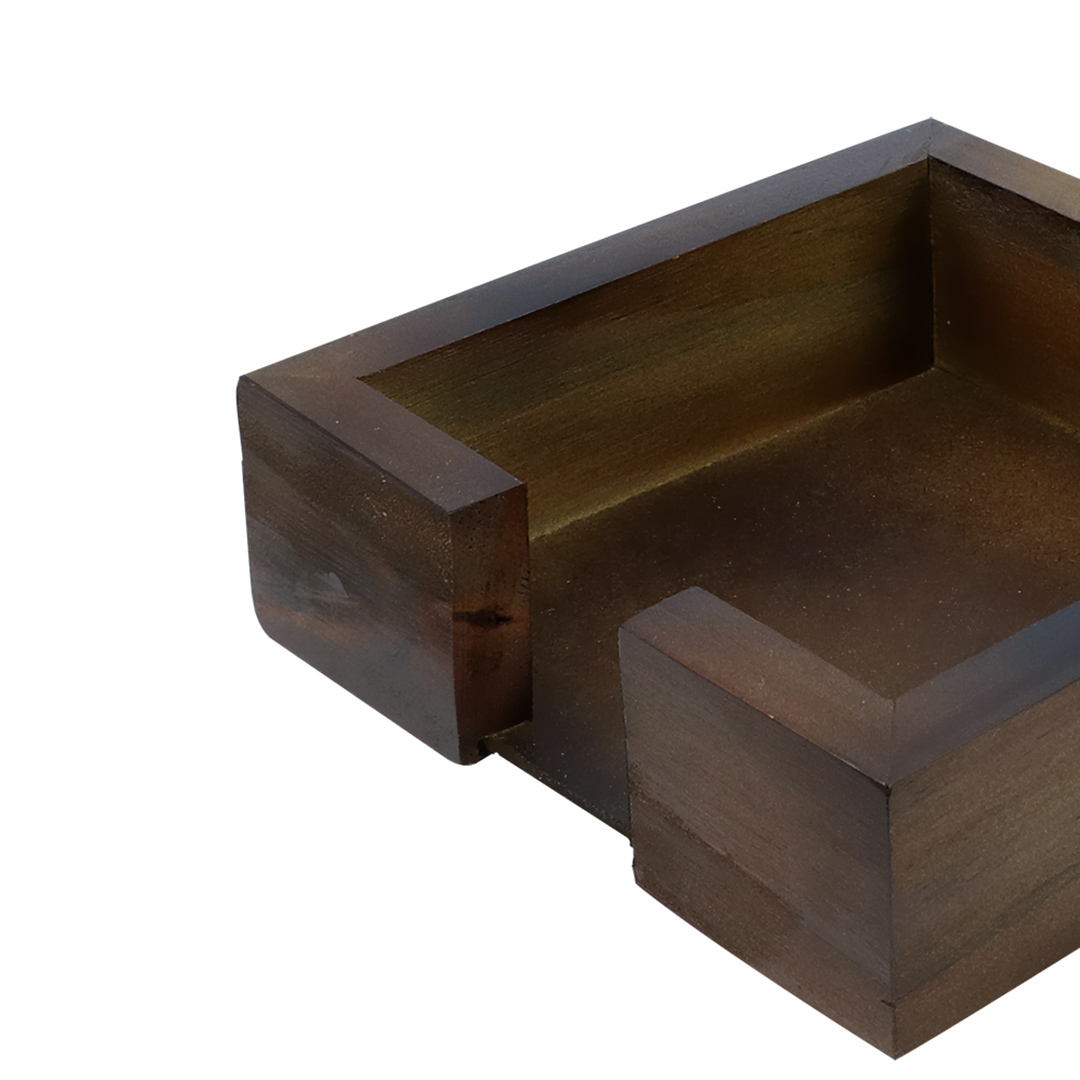 Fotografia para o produto Porta guardanapo quadrado de madeira L20xP20xA5cm