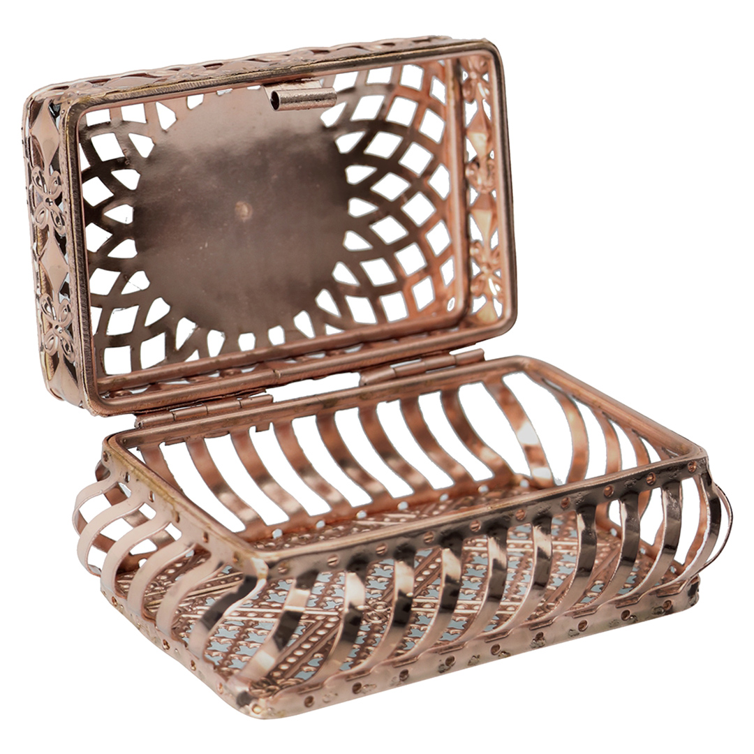 Fotografia para o produto Porta joias retangular em ferro L11,5xP8xA7cm