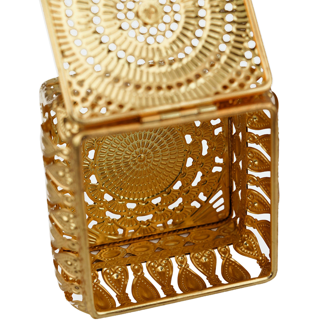 Fotografia para o produto Porta joias retangular em ferro L12xP9xA8cm