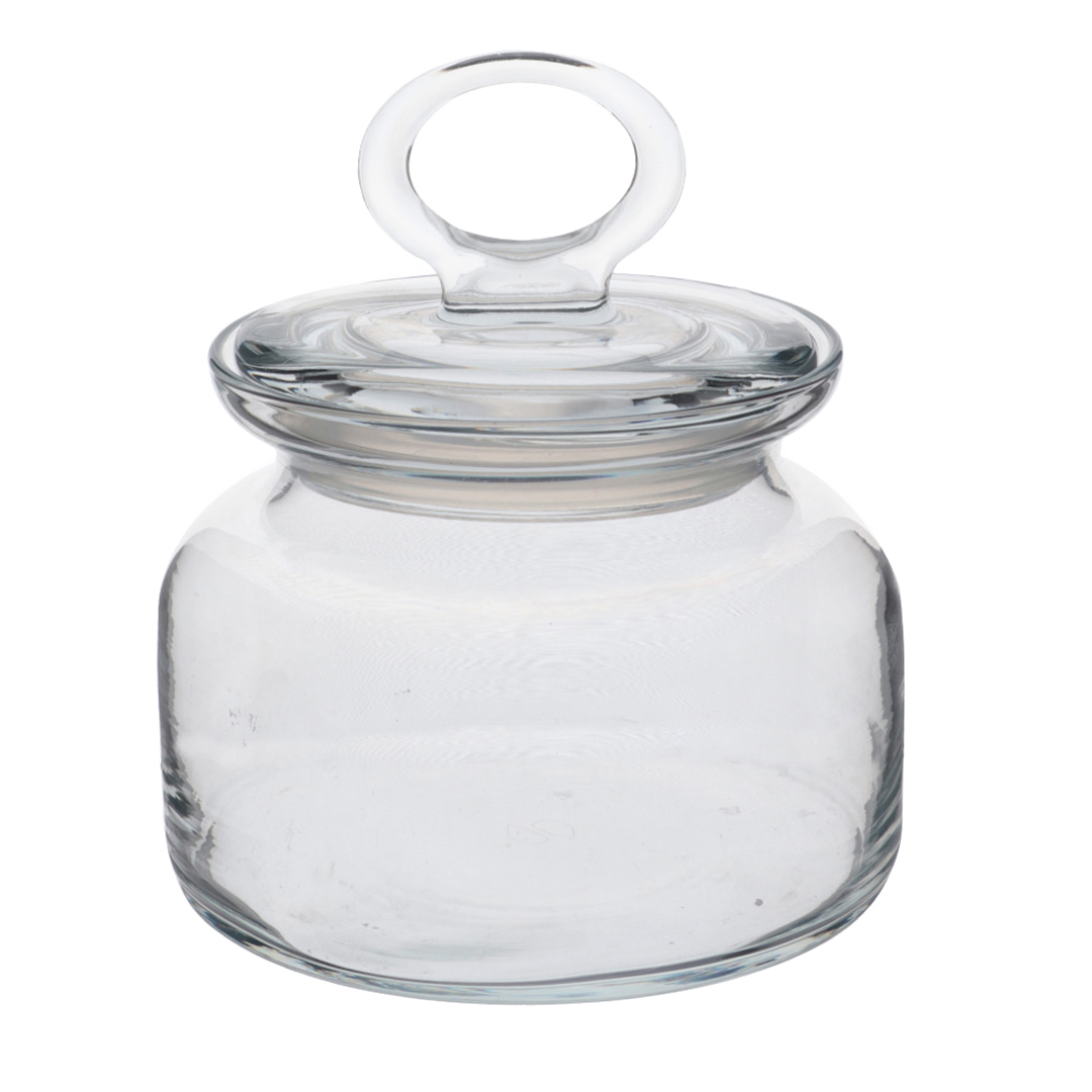 Imagem ilustrativa para Porta mantimento em vidro com tampa 630ml D10xA13,5cm