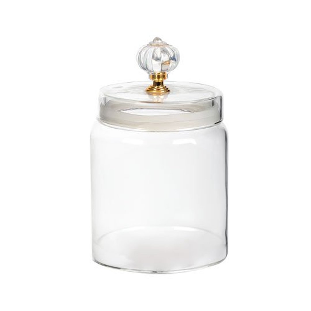 Fotografia para o produto porta mantimento com tampa em vidro borossilicato 300ml D8cm A10,8cm