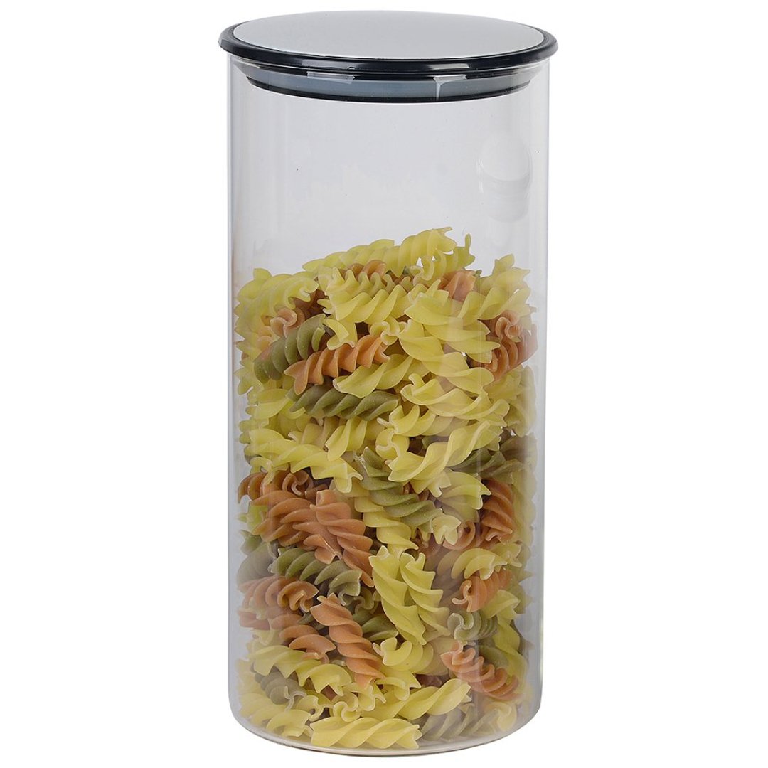 Imagem ilustrativa para Porta mantimento em vidro borossilicato com tampa branca 1,4L 10xA22,5cm