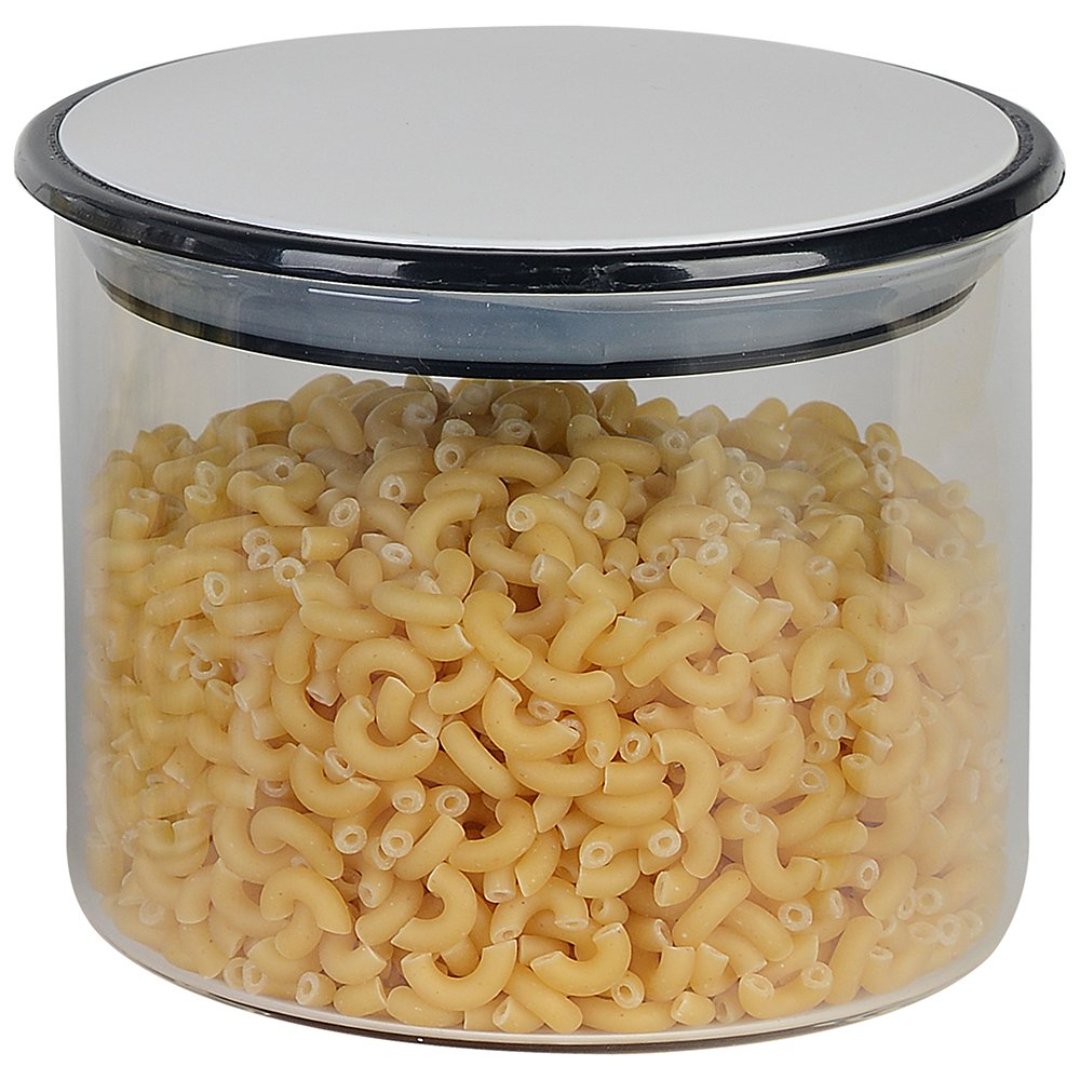 Imagem ilustrativa para Porta mantimento em vidro borossilicato com tampa branca 400ml 10xA8,5cm