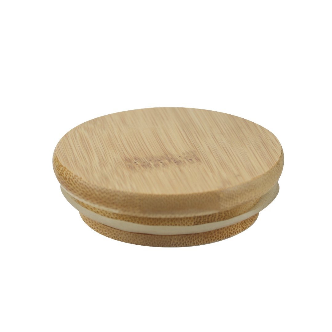 Fotografia para o produto Porta mantimento em vidro borossilicato com tampa e colher em bambu 400ml L8,5xP6,5xA10,5cm