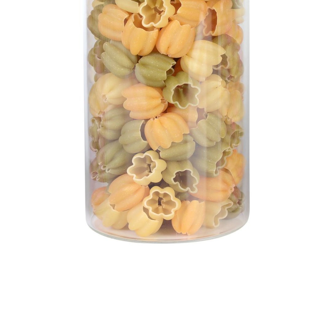 Fotografia para o produto Porta mantimento em vidro borossilicato com tampa em bambu 1,4L 010xA22cm