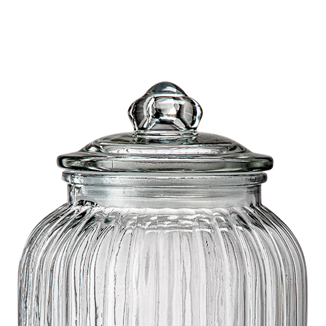 Fotografia para o produto Porta mantimento em vidro com tampa hermética 2390ml 010.5xA24.5cm