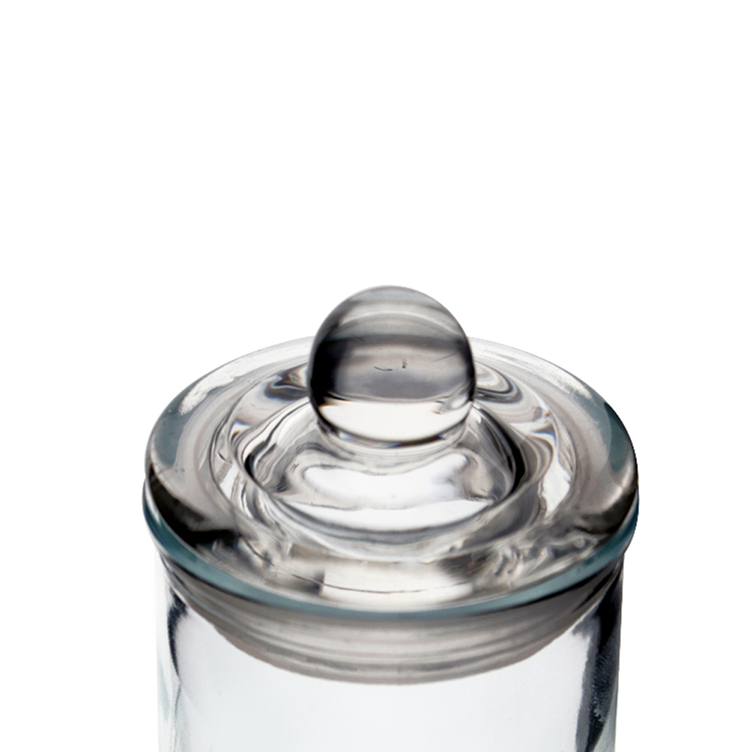 Fotografia para o produto Porta mantimento em vidro liso com tampa 120ml 06xA11cm