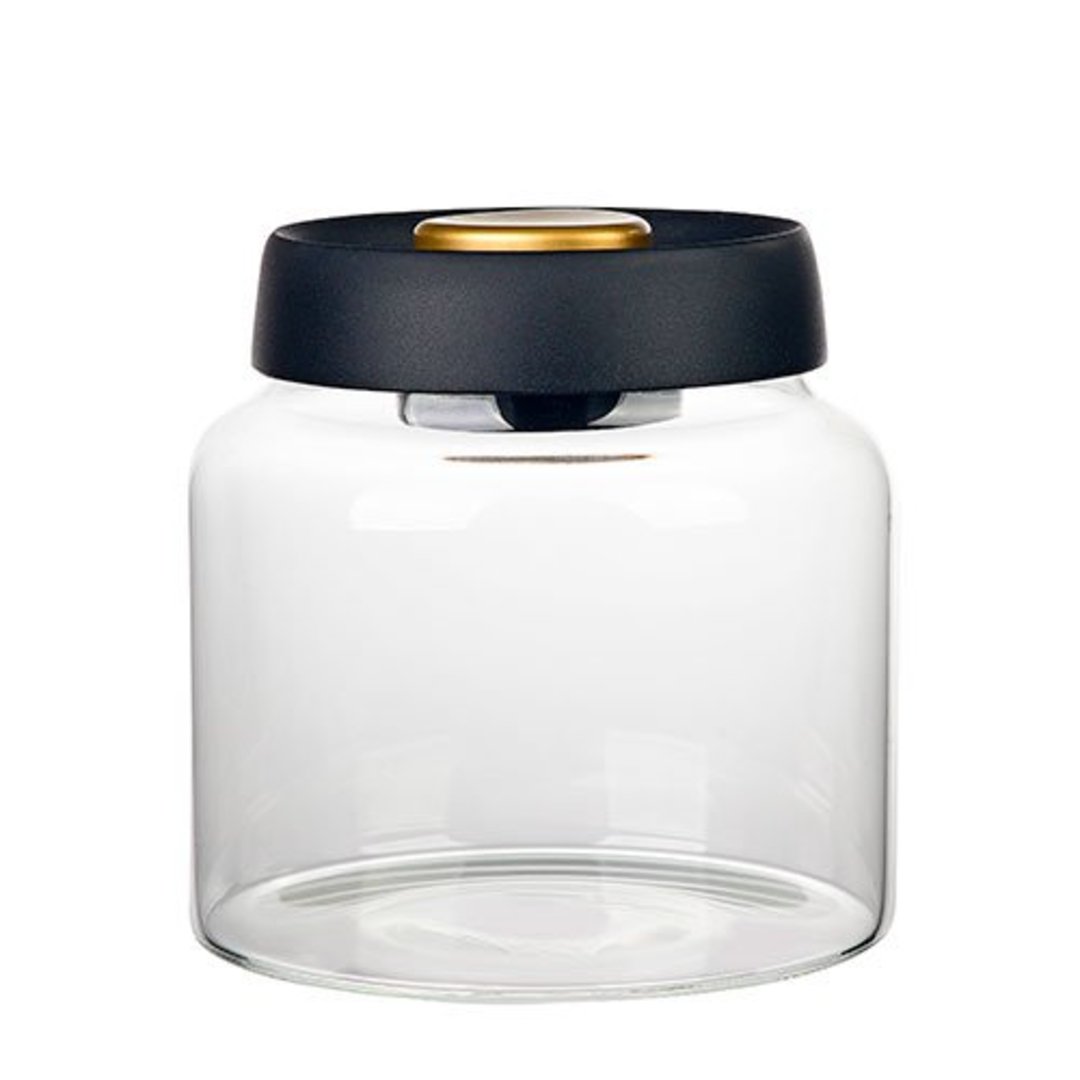 Imagem ilustrativa para Porta mantimento redondo em vidro borossilicato com tampa a vácuo 1L D13xA13cm