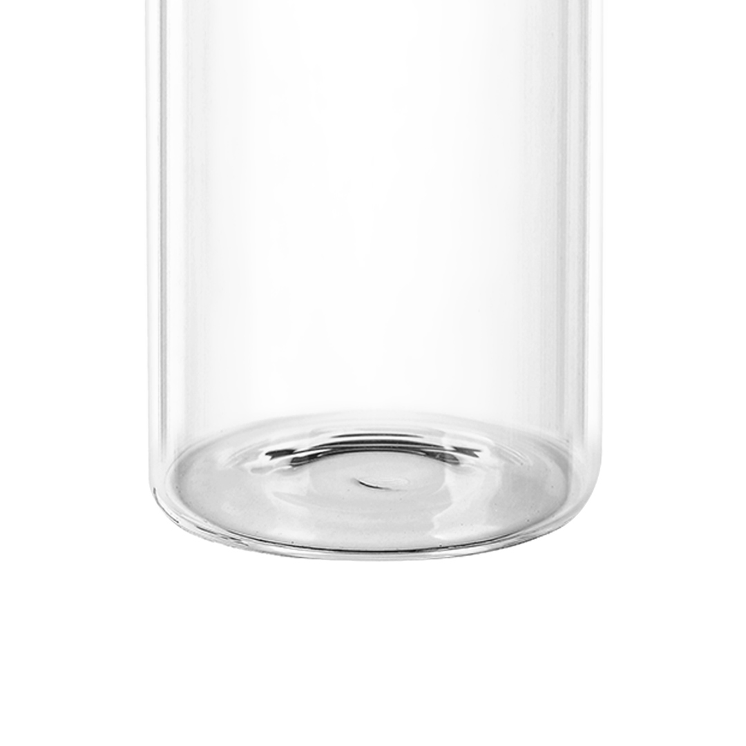 Fotografia para o produto Porta mantimento redondo em vidro borossilicato com tampa de bambu 150ml 05.5xA11,5cm