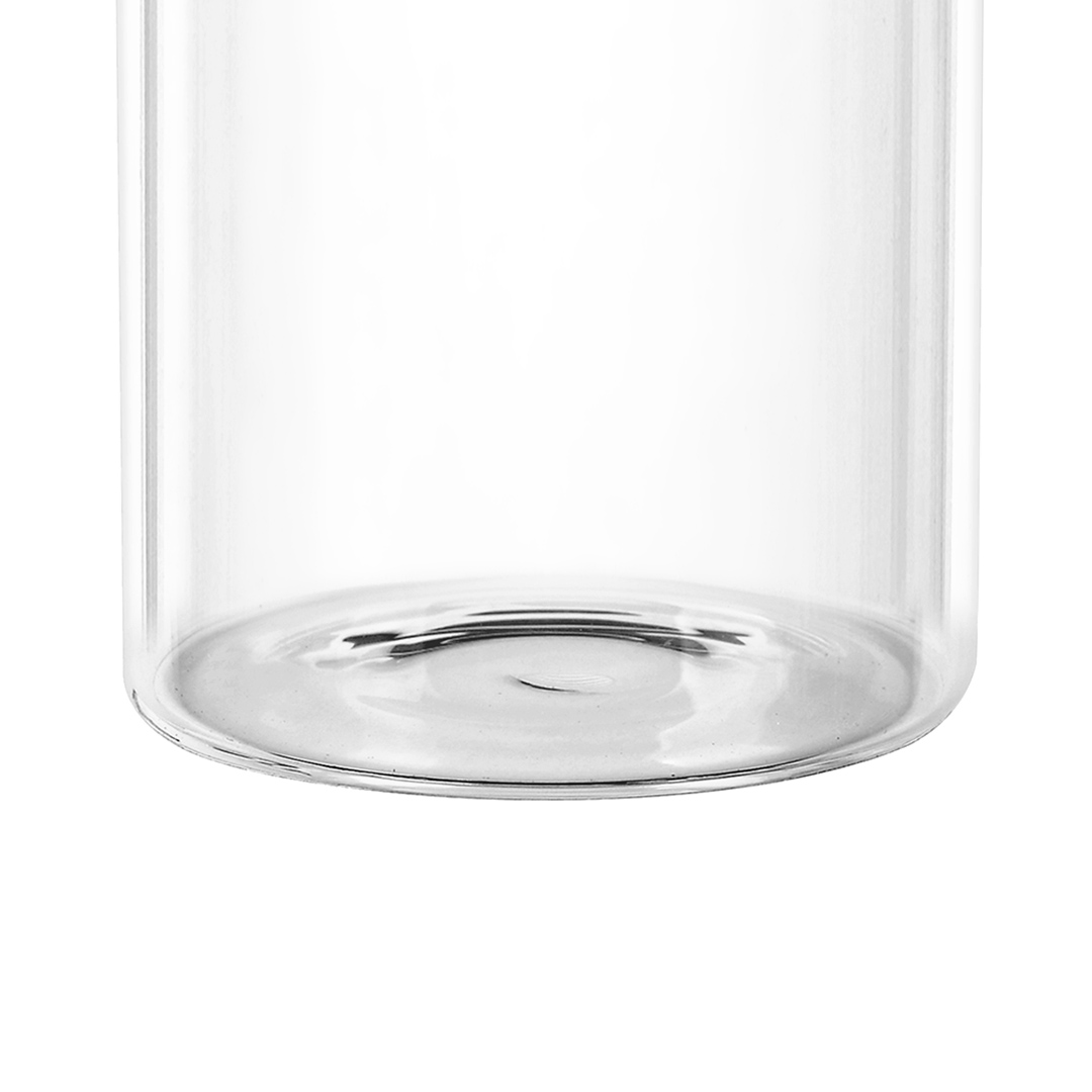 Fotografia para o produto Porta mantimento redondo em vidro borossilicato com tampa de bambu 800ml 010xA12,5cm