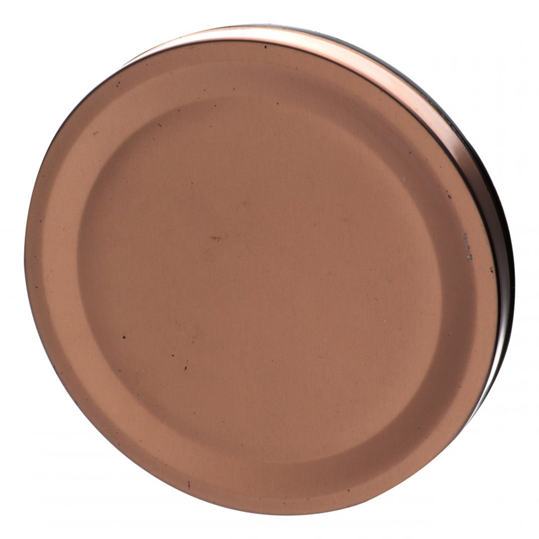 Fotografia para o produto Porta mantimento redondo em vidro borossilicato com tampa de metal cobre 1,4L 010xA22cm