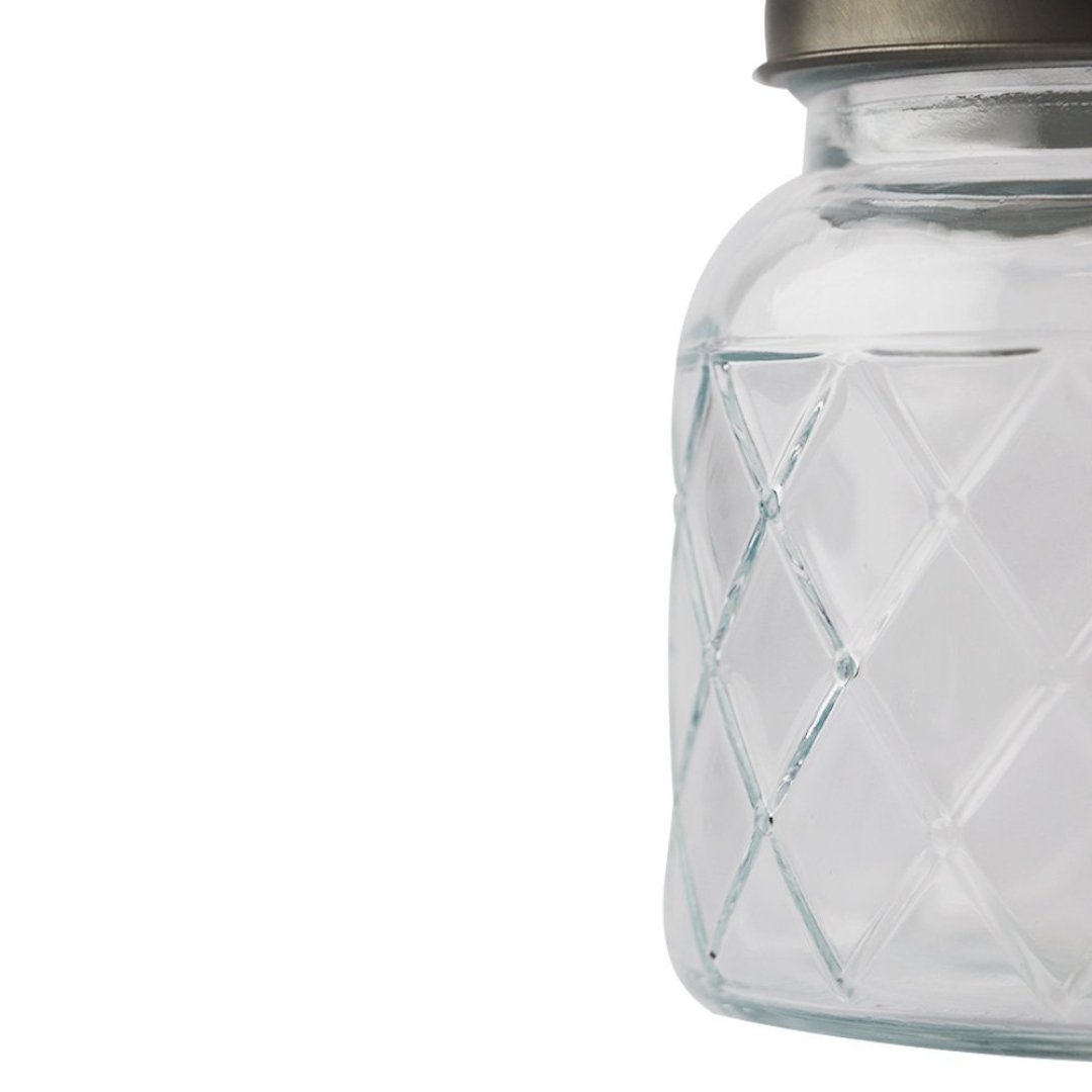 Fotografia para o produto Porta mantimento redondo em vidro com tampa 600ml 010,5xA13cm