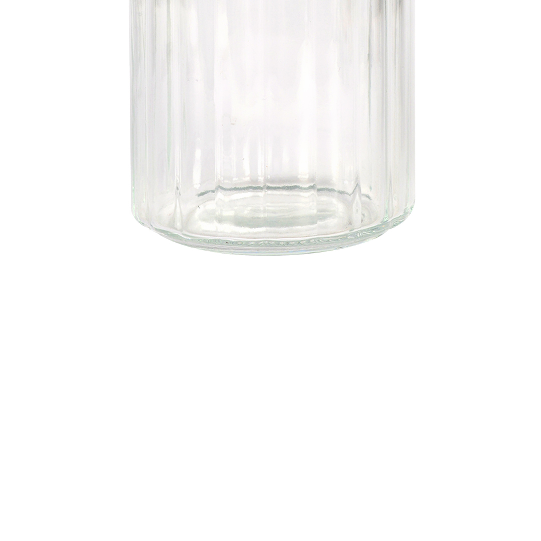 Fotografia para o produto Porta mantimento redondo em vidro com tampa cor cobre 1,7L 011xA22cm