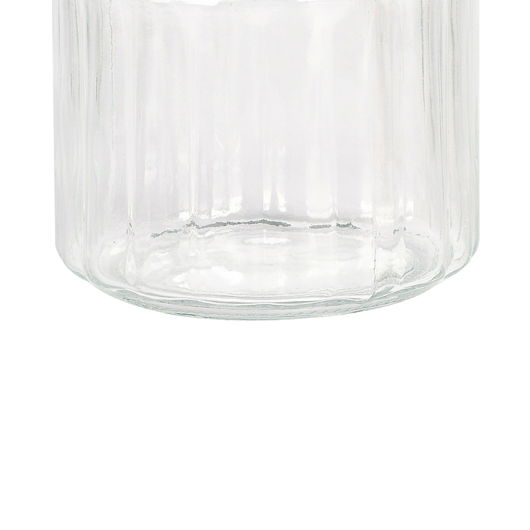 Fotografia para o produto Porta mantimento redondo em vidro com tampa cor cobre 880ml 011xA12cm