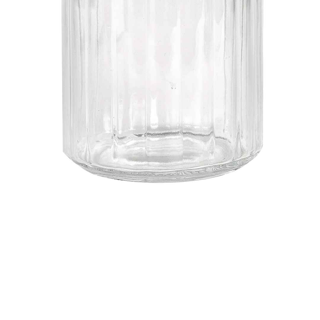 Fotografia para o produto Porta mantimento redondo em vidro com tampa cor prata 1,7L 011xA22cm