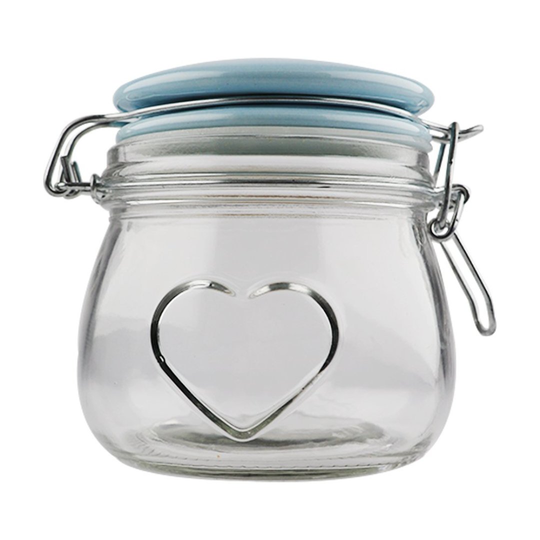 Fotografia para o produto Porta mantimento redondo em vidro com tampa e trava 450ml 011,5xA11cm