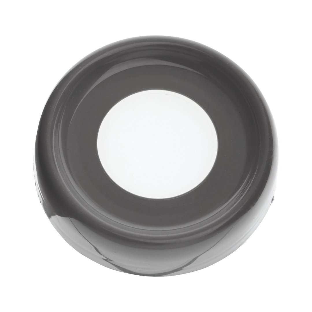 Fotografia para o produto Porta mantimento redondo em vidro com tampa em plástico cor cinza 1L 010xA20cm