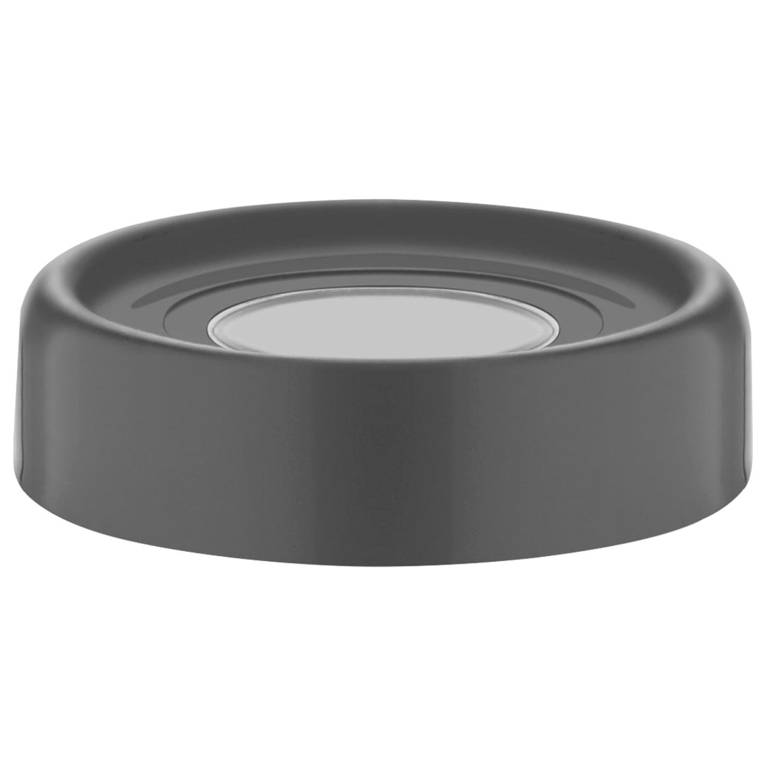 Fotografia para o produto Porta mantimento redondo em vidro com tampa em plástico cor cinza 1L 010xA20cm