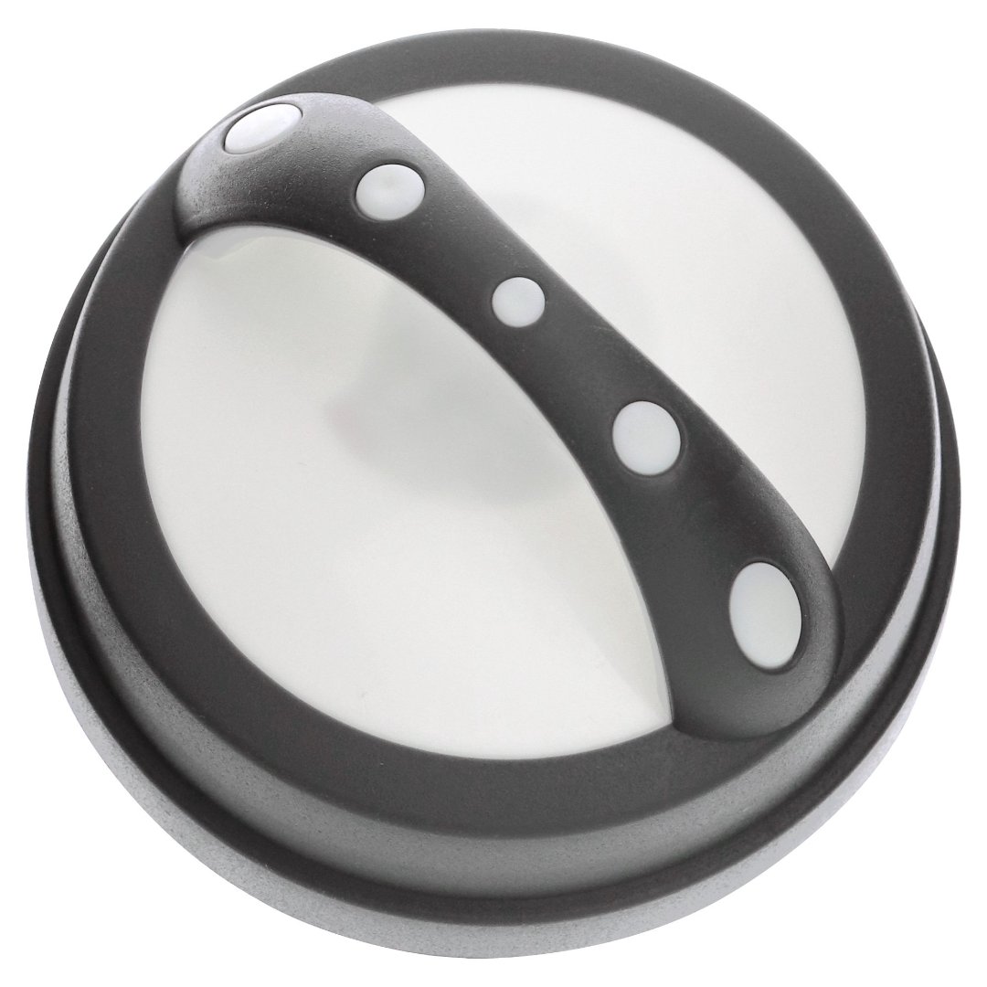 Fotografia para o produto Porta mantimento redondo em vidro com tampa em plástico cor cinza 2L 012xA26cm