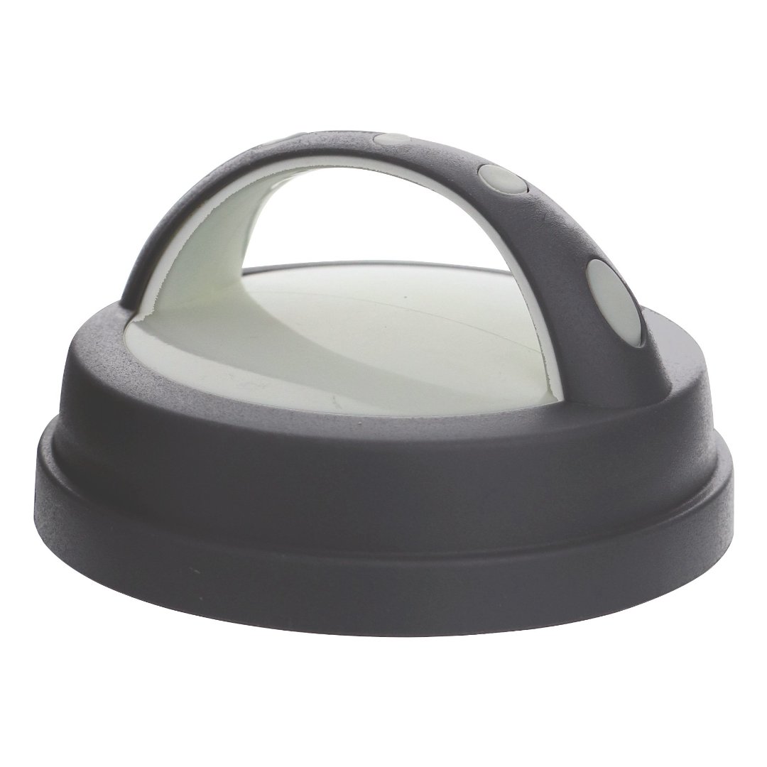 Fotografia para o produto Porta mantimento redondo em vidro com tampa em plástico cor cinza 2L 012xA26cm