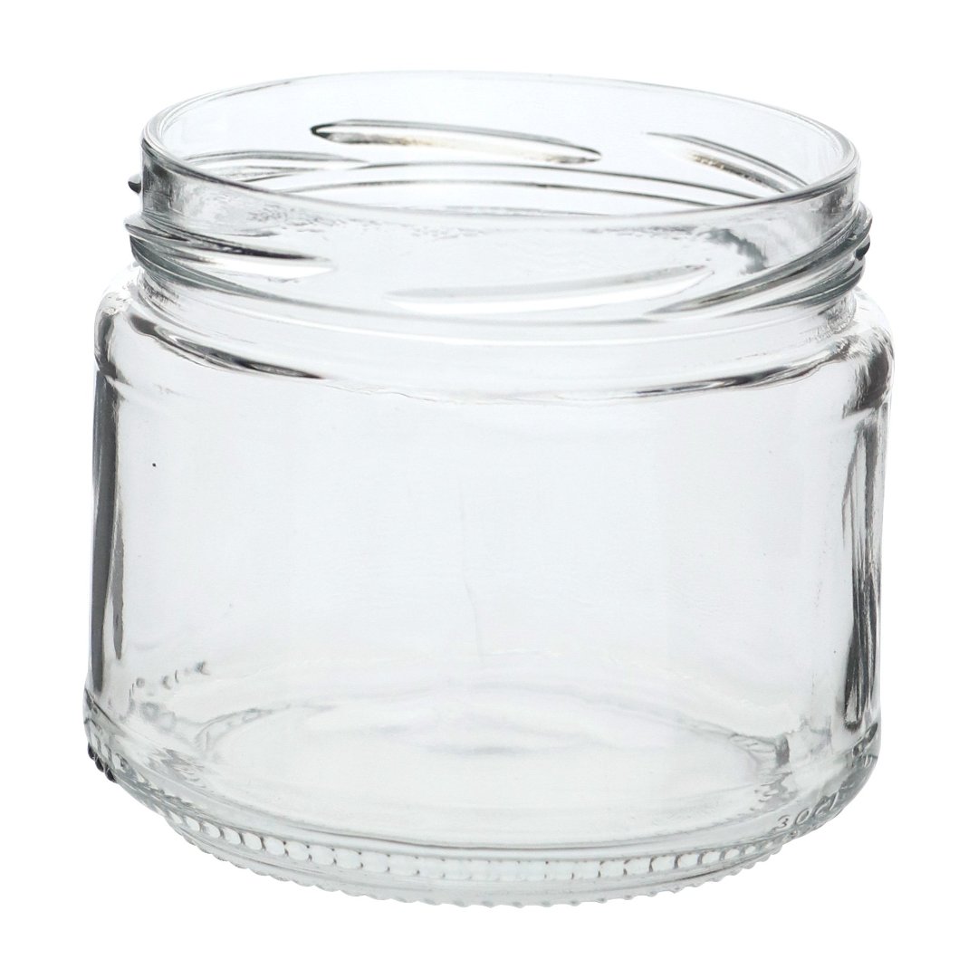 Fotografia para o produto Porta mantimento redondo em vidro com tampa em plástico cor cinza 300ml 09xA8cm