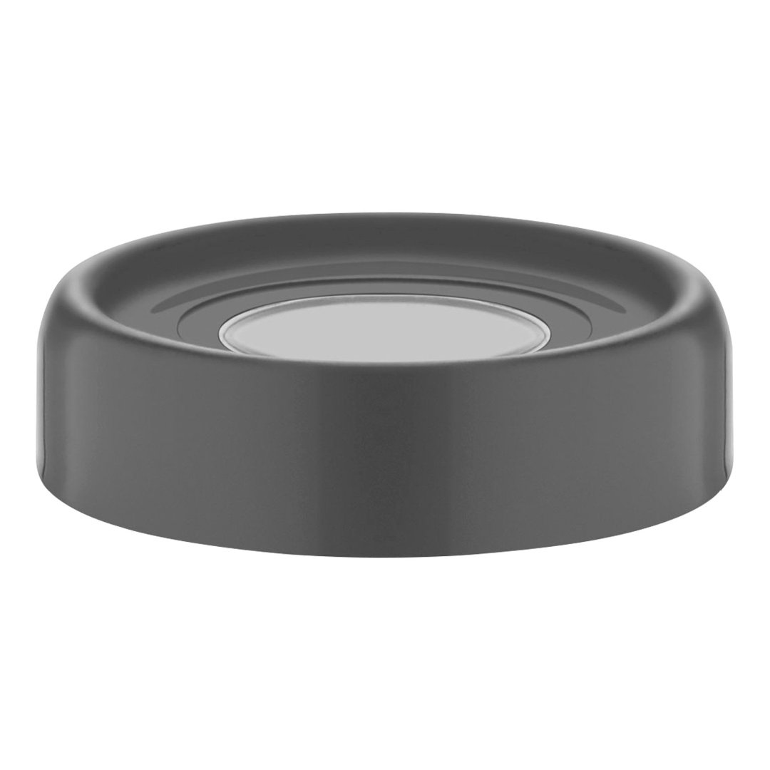 Fotografia para o produto Porta mantimento redondo em vidro com tampa em plástico cor cinza 425ml 09xA10cm