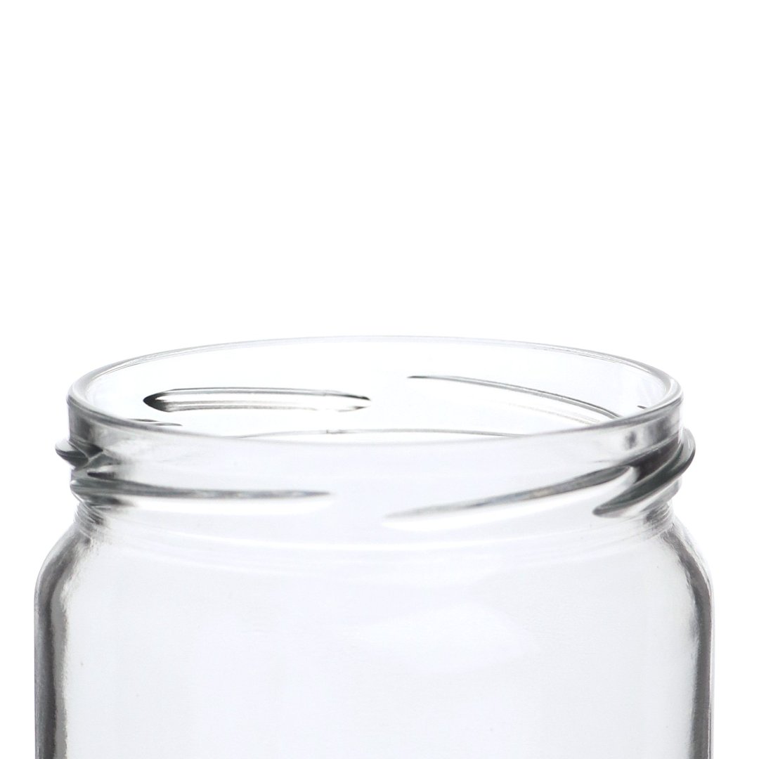 Fotografia para o produto Porta mantimento redondo em vidro com tampa em plástico cor cinza 425ml 09xA10cm