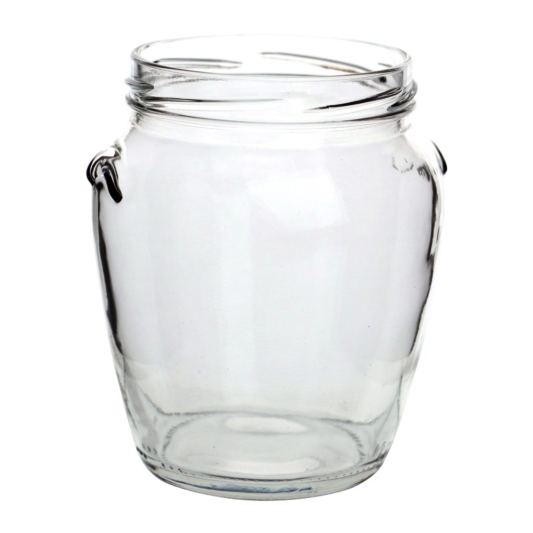 Fotografia para o produto Porta mantimento redondo em vidro com tampa em plástico cor cinza 580ml 010xA12cm