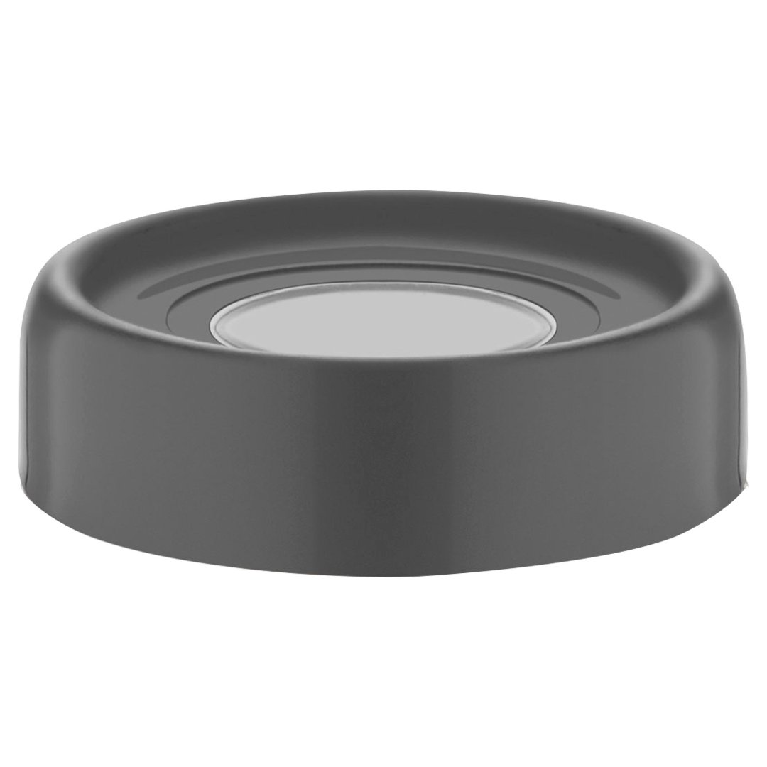 Fotografia para o produto Porta mantimento redondo em vidro com tampa em plástico cor cinza 660ml 09xA15cm