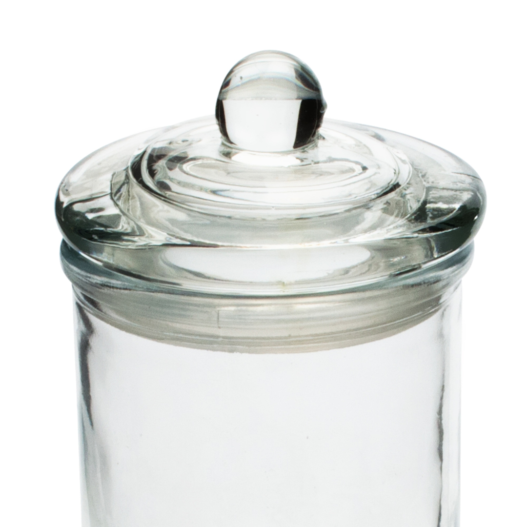 Fotografia para o produto Porta mantimento redondo em vidro liso com tampa 350ml 08xA14,5cm