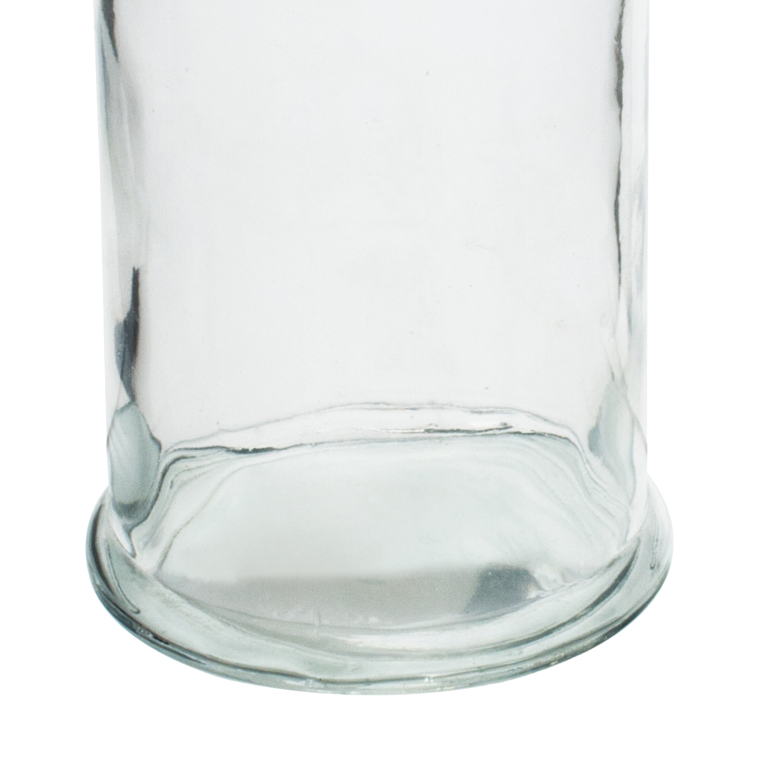 Fotografia para o produto Porta mantimento redondo em vidro liso com tampa 350ml 08xA14,5cm