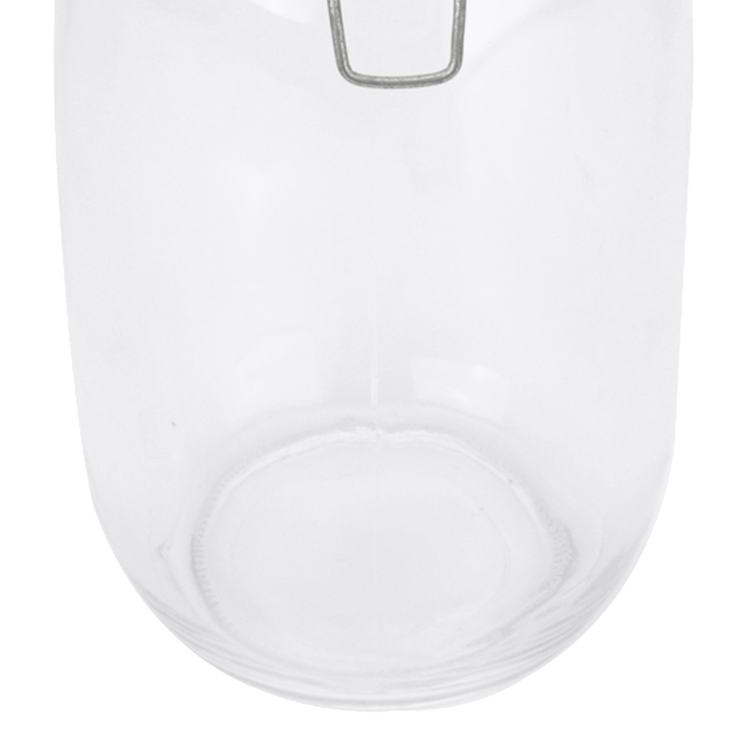 Fotografia para o produto Porta mantimento redondo em vidro liso com tampa e trava 1,5L 010,5xA21,5cm