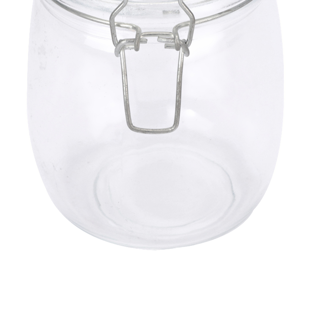 Fotografia para o produto Porta mantimento redondo em vidro liso com tampa e trava 750ml 010,5xA14cm