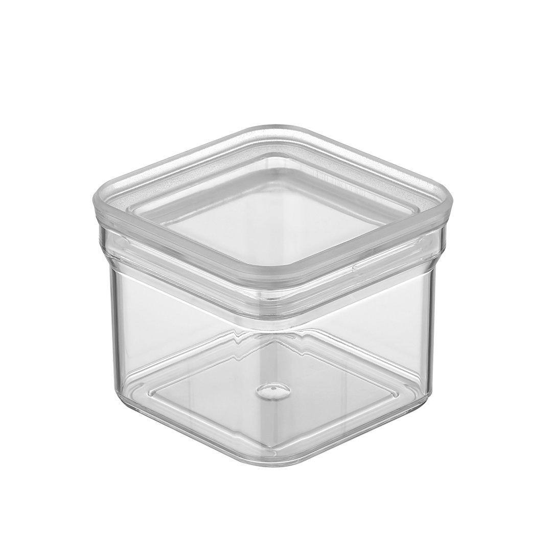 Imagem ilustrativa para Porta mantimento quadrado em plástico 500ml P10,5xL10,5xA8,5cm