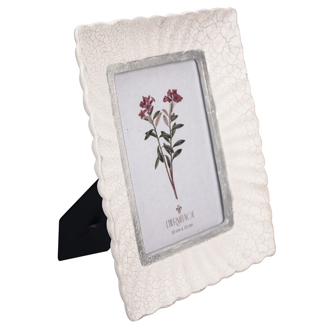 Imagem ilustrativa para Porta retrato em resina L10xA15cm cor branca