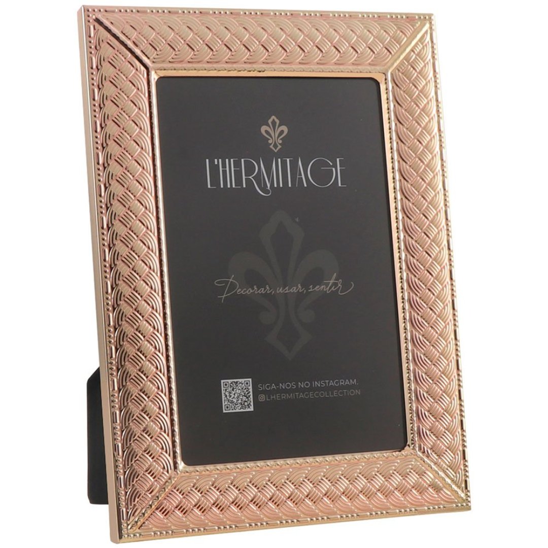 Imagem ilustrativa para Porta retrato em metal L10xP15cm dourado