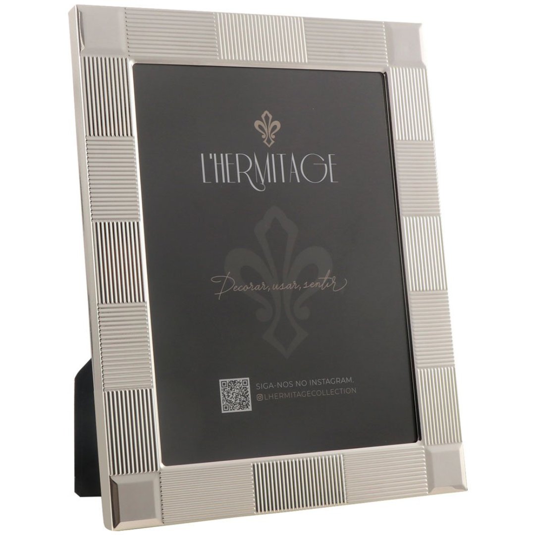 Imagem ilustrativa para Porta retrato em metal L15xP20cm cor prata