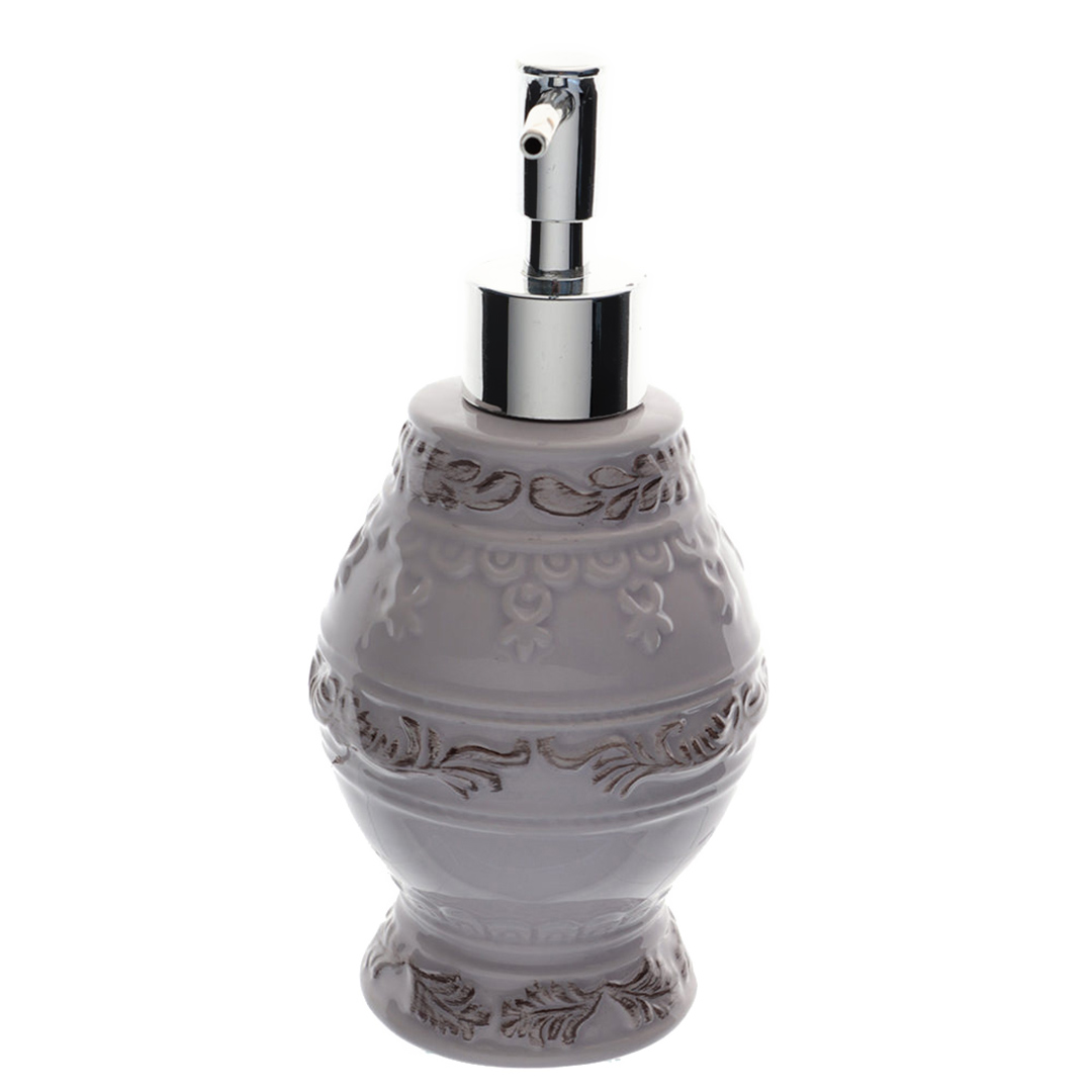 Imagem ilustrativa para Porta sabonete em cerâmica 320ml 8,9xA18,9cm cor cinza