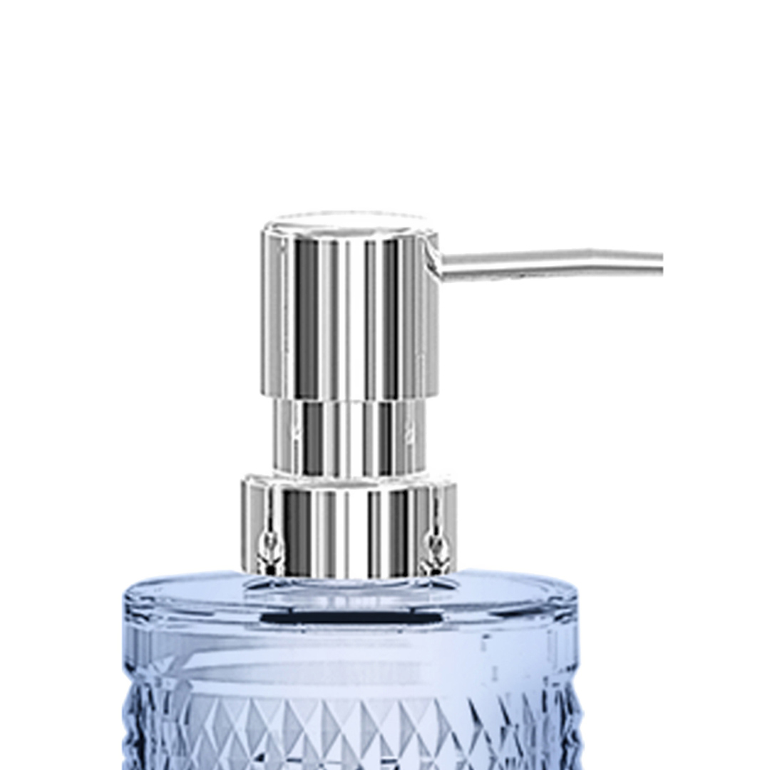 Fotografia para o produto Porta sabonete em vidro 07xA16cm 300ml cor azul luster