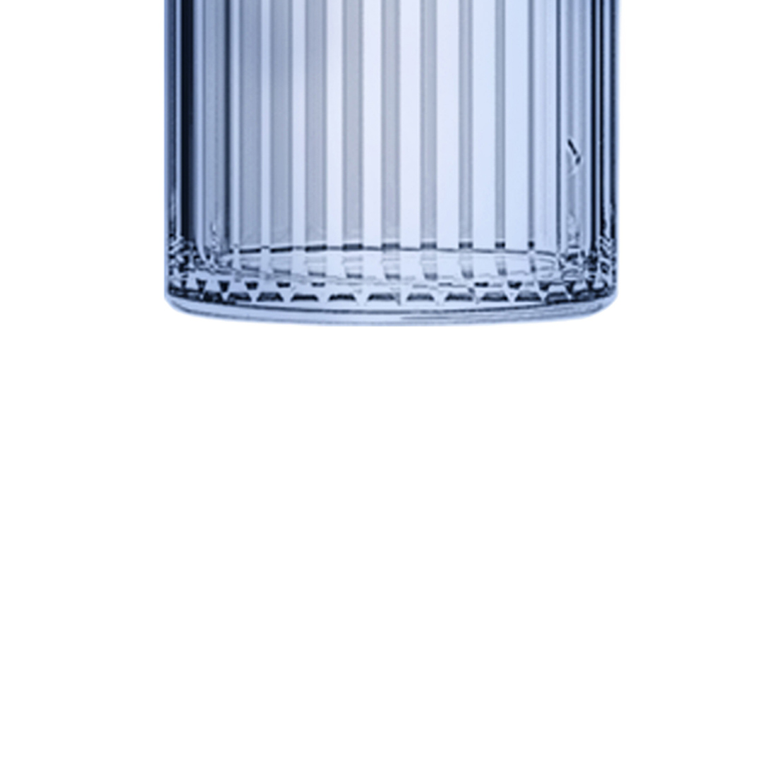 Fotografia para o produto Porta sabonete em vidro 07xA16cm 300ml cor azul luster