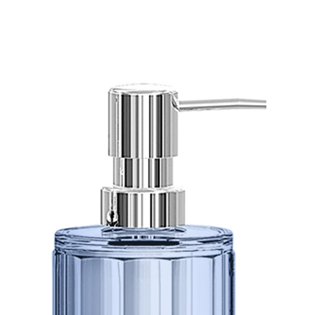 Fotografia para o produto Porta sabonete em vidro 07xA16cm 300ml cor azul luster