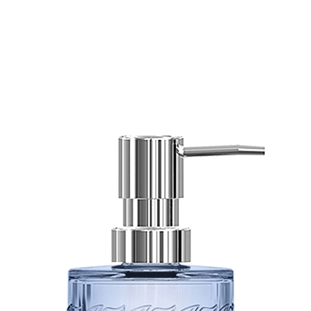 Fotografia para o produto Porta sabonete em vidro 07xA16cm 330ml cor azul luster