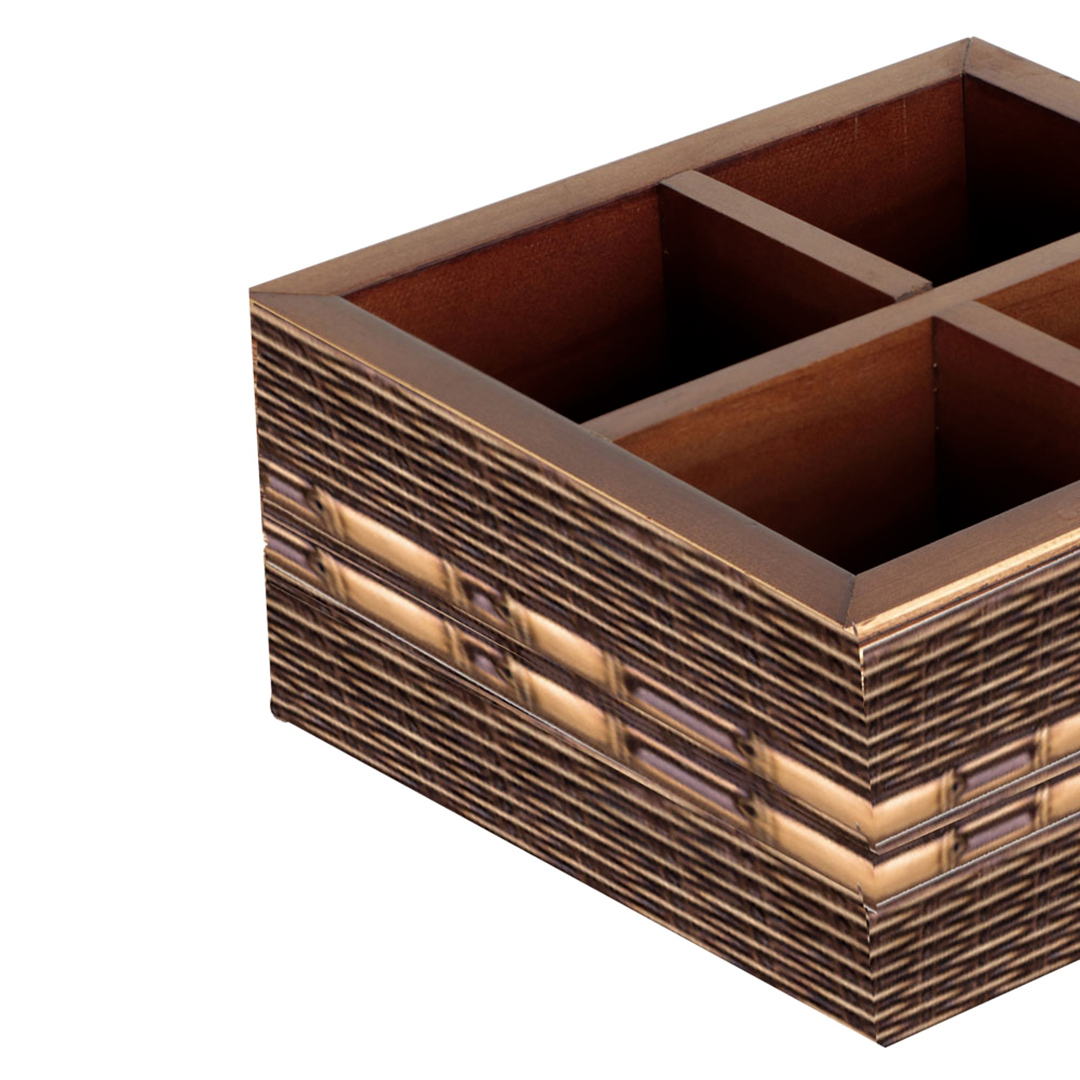 Fotografia para o produto Porta talheres de madeira L17,5xP17,5xA10cm