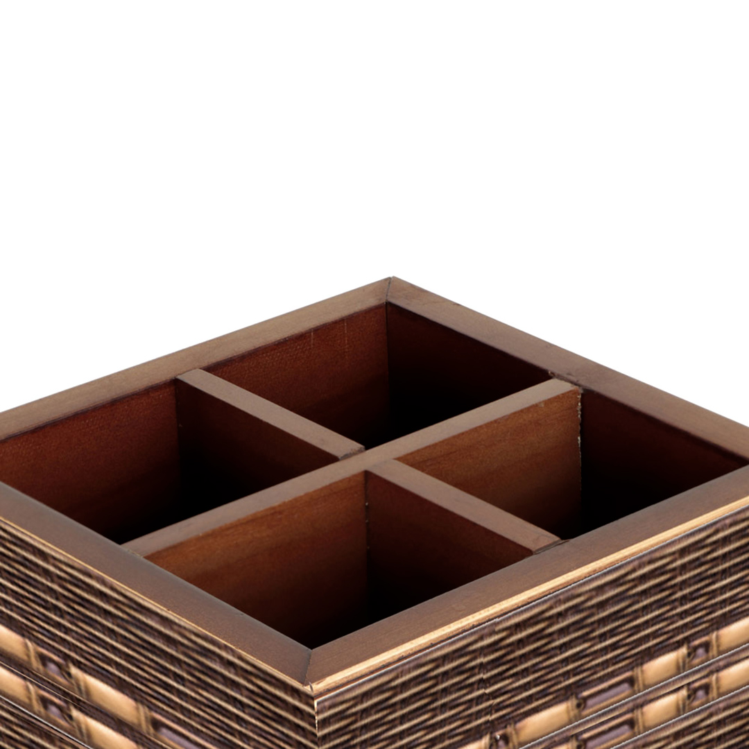 Fotografia para o produto Porta talheres de madeira L17,5xP17,5xA10cm