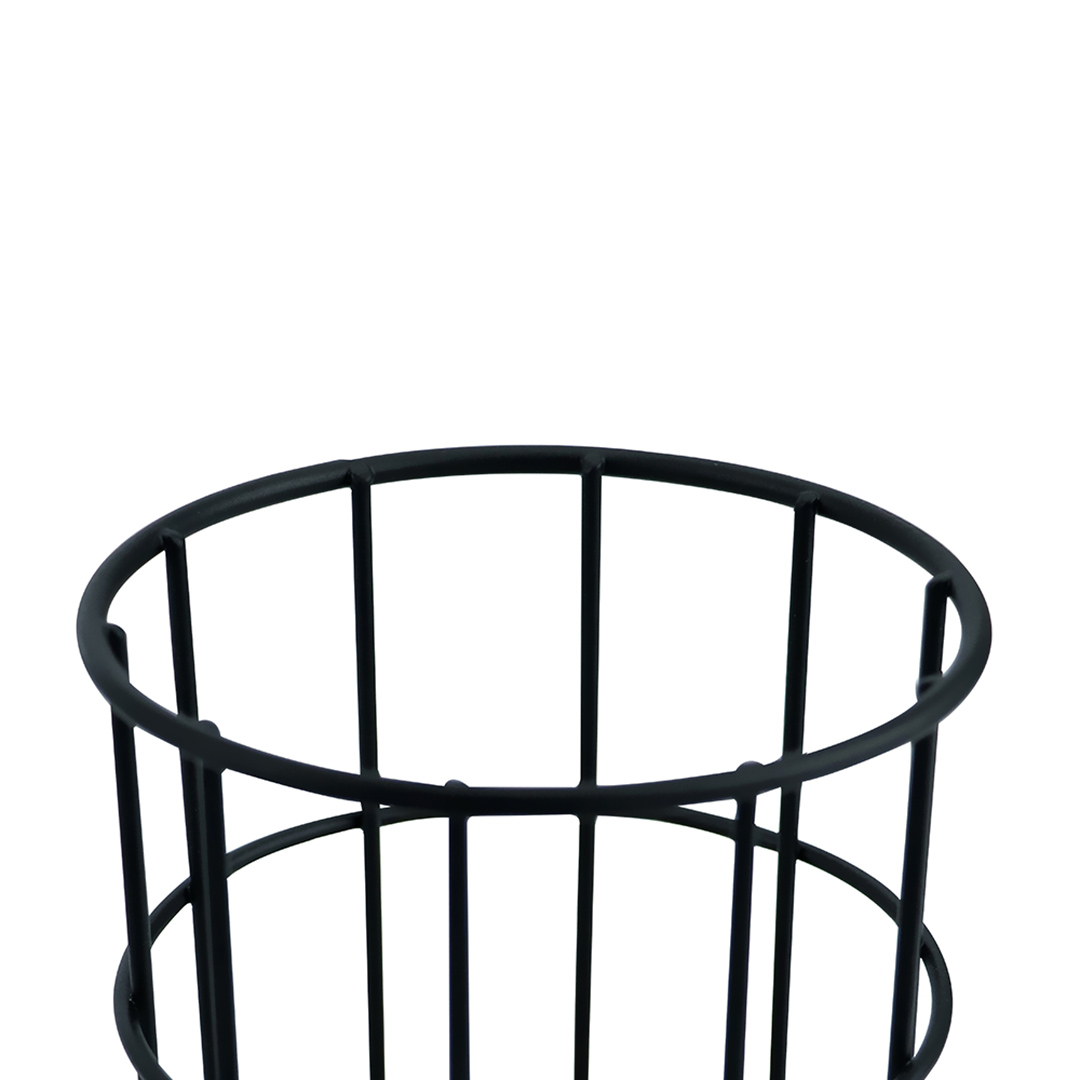 Fotografia para o produto Porta talheres em metal com base de madeira 011,2xA17cm